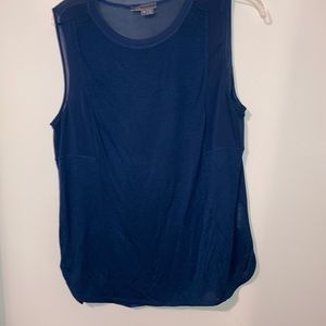 Blue Vince silk blend tank top